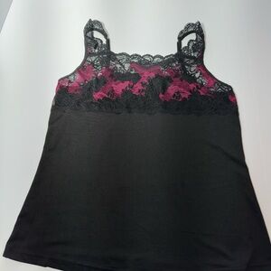 Cinema Etoile and Pink Lace Tank Top